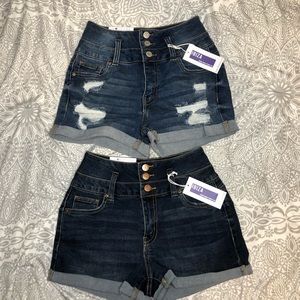 Urban Planet Ibiza High Rise Push Up Denim Shorts